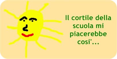 Il cortile della scuola mi piacerebbe coì