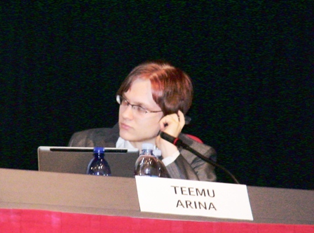 Teemu Arina alla Bolzano Conversation 2007 Foto: Enrico Hell