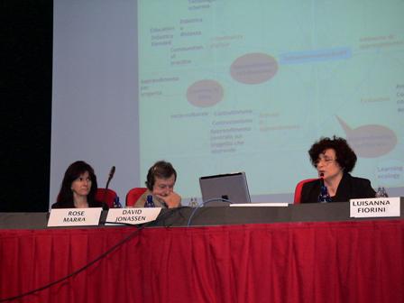 Rose Marra, David Jonassen, Luisanna Fiorini a Bolzano Conversation 2007