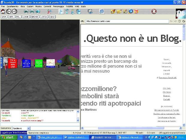 il blogg di Tommaso visualizzato da scuola3d